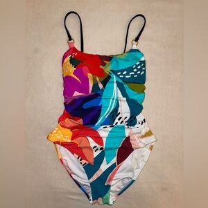 La Blanca Electric Shore one piece swim suit size 6.